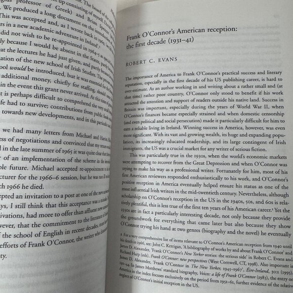 Frank O'Connor Critical Essays 2007 Edited by Hilary Lennon HC Four Courts Press - Picture 8 of 16